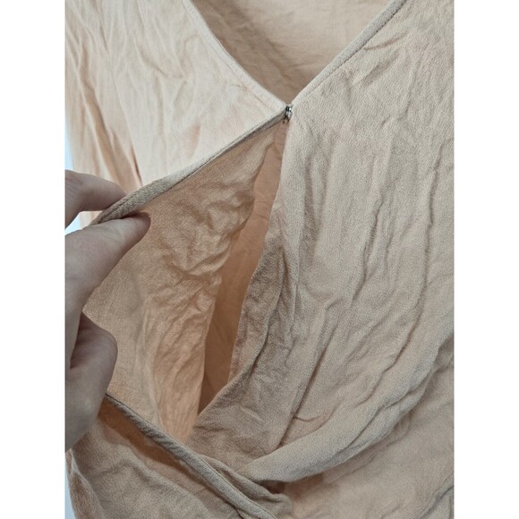 ILLA ILLA Womens Long Sleeve Blouse Peach Color Size Medium - Picture 3 of 7